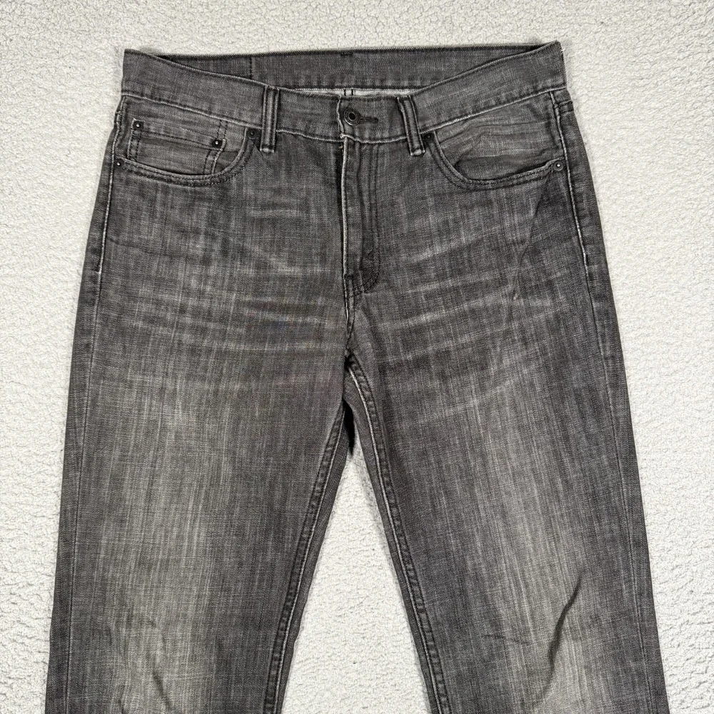 Levis Jeans Mens 33x34 Charcoal‎ 511 Slim Fit Casual Denim Logo Preppy 5 Pocket